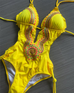 Copacabana trikini amarillo