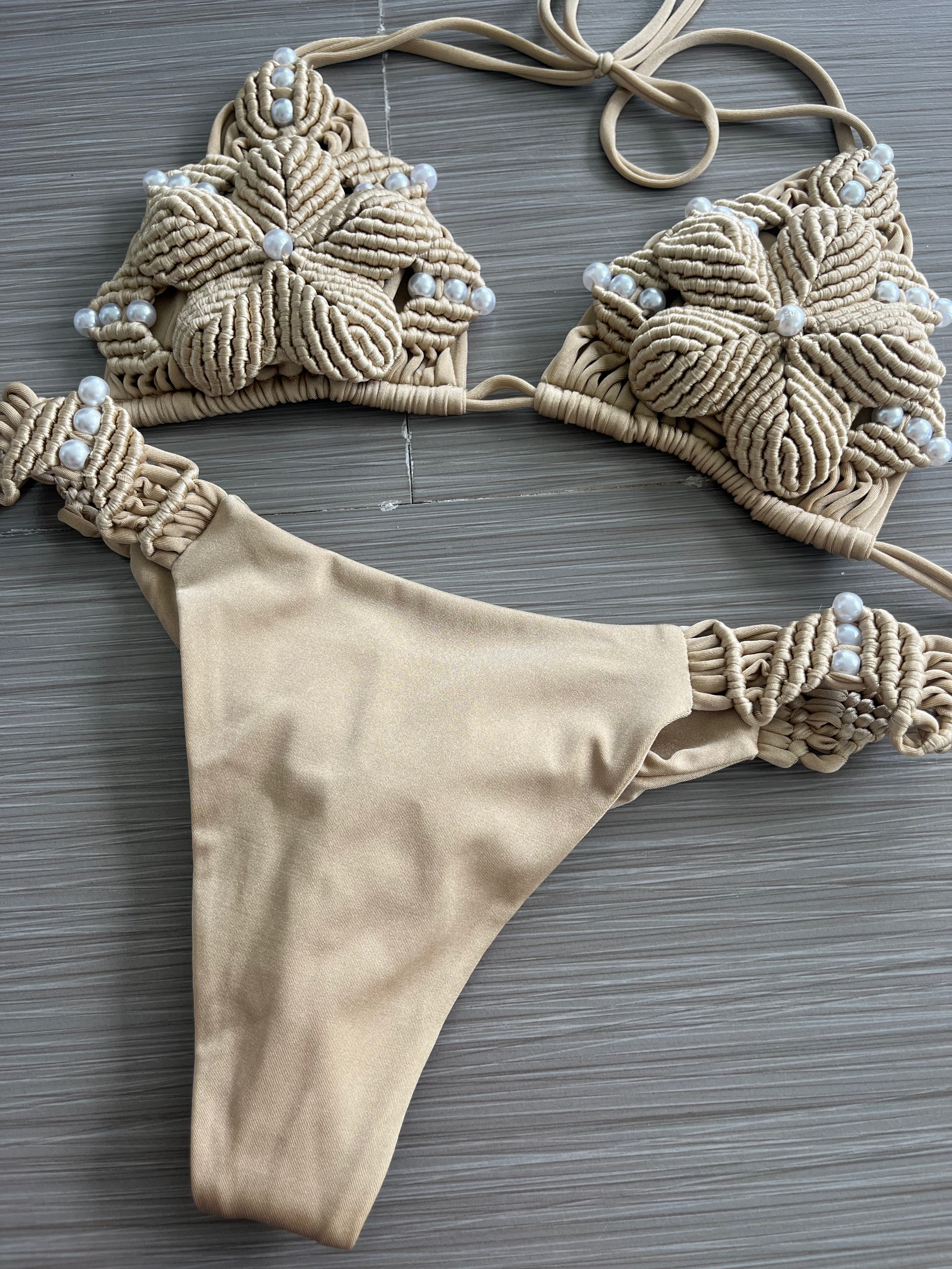 Brazil Macrame Bikini cafe