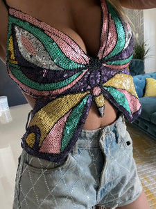 Butterfly Glam Top