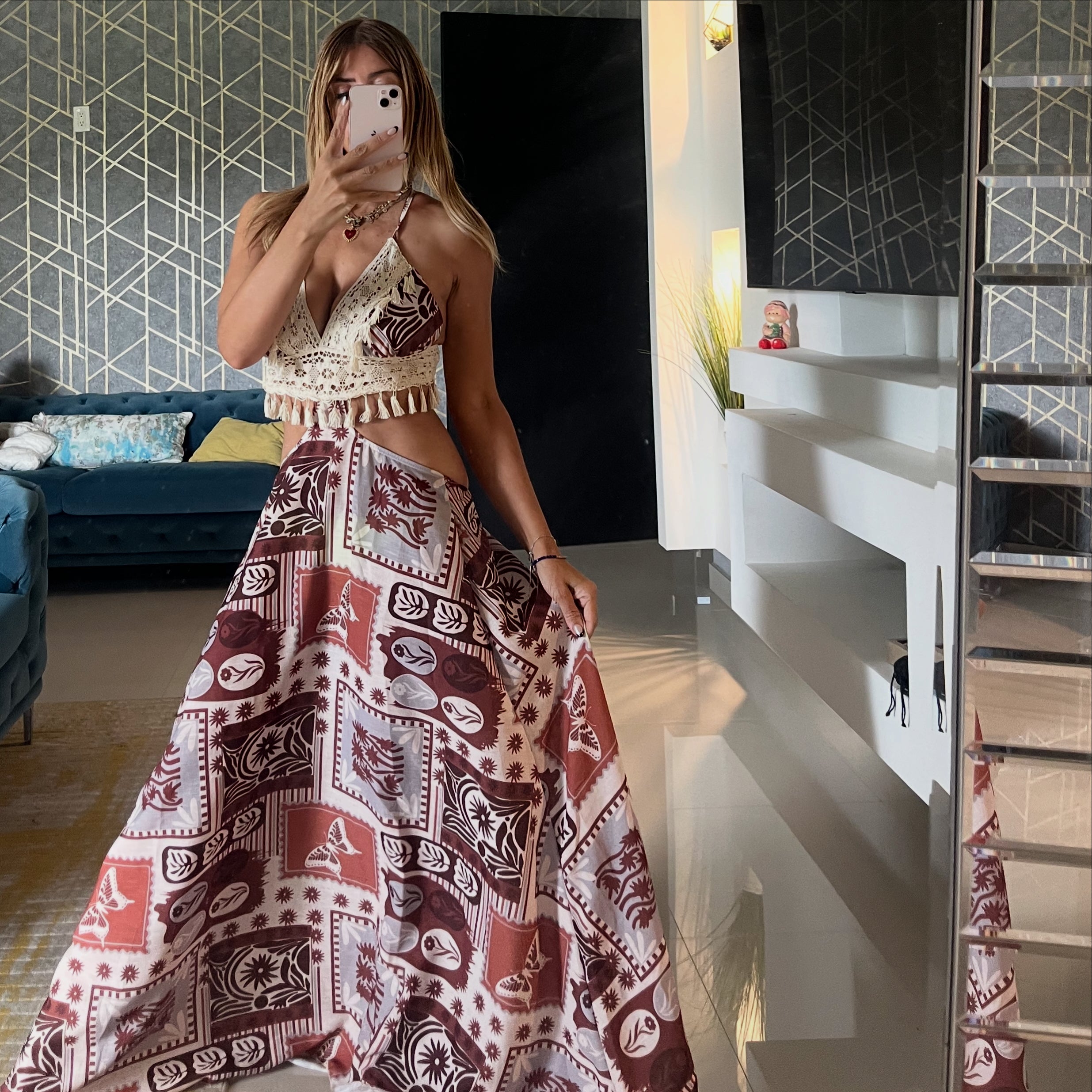 Bali maxi dress Brown