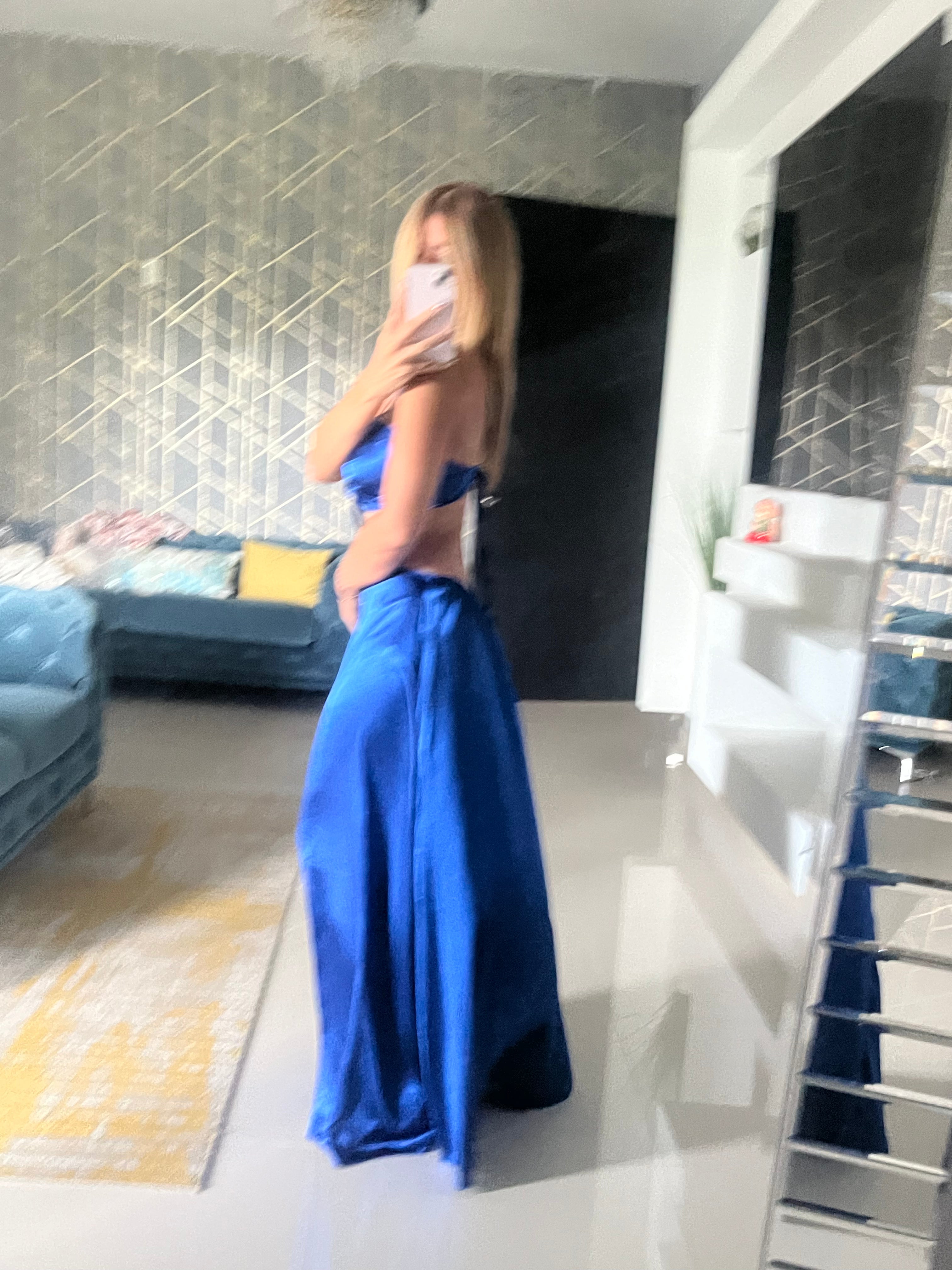 Blue maxidress