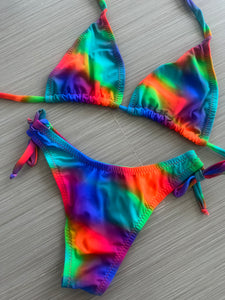 Rainbow love bikini