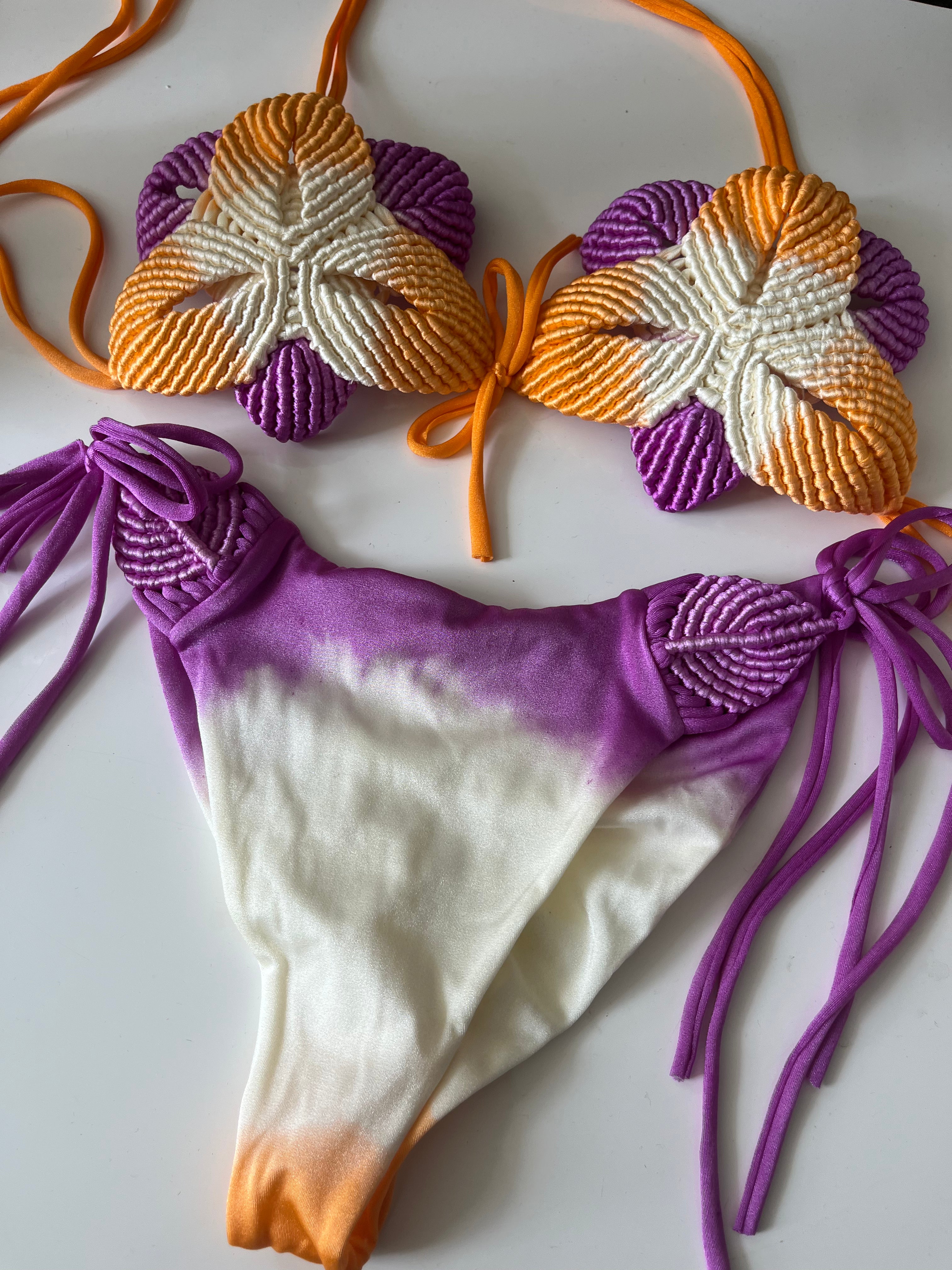 Florencia Bikini Macrame lavander