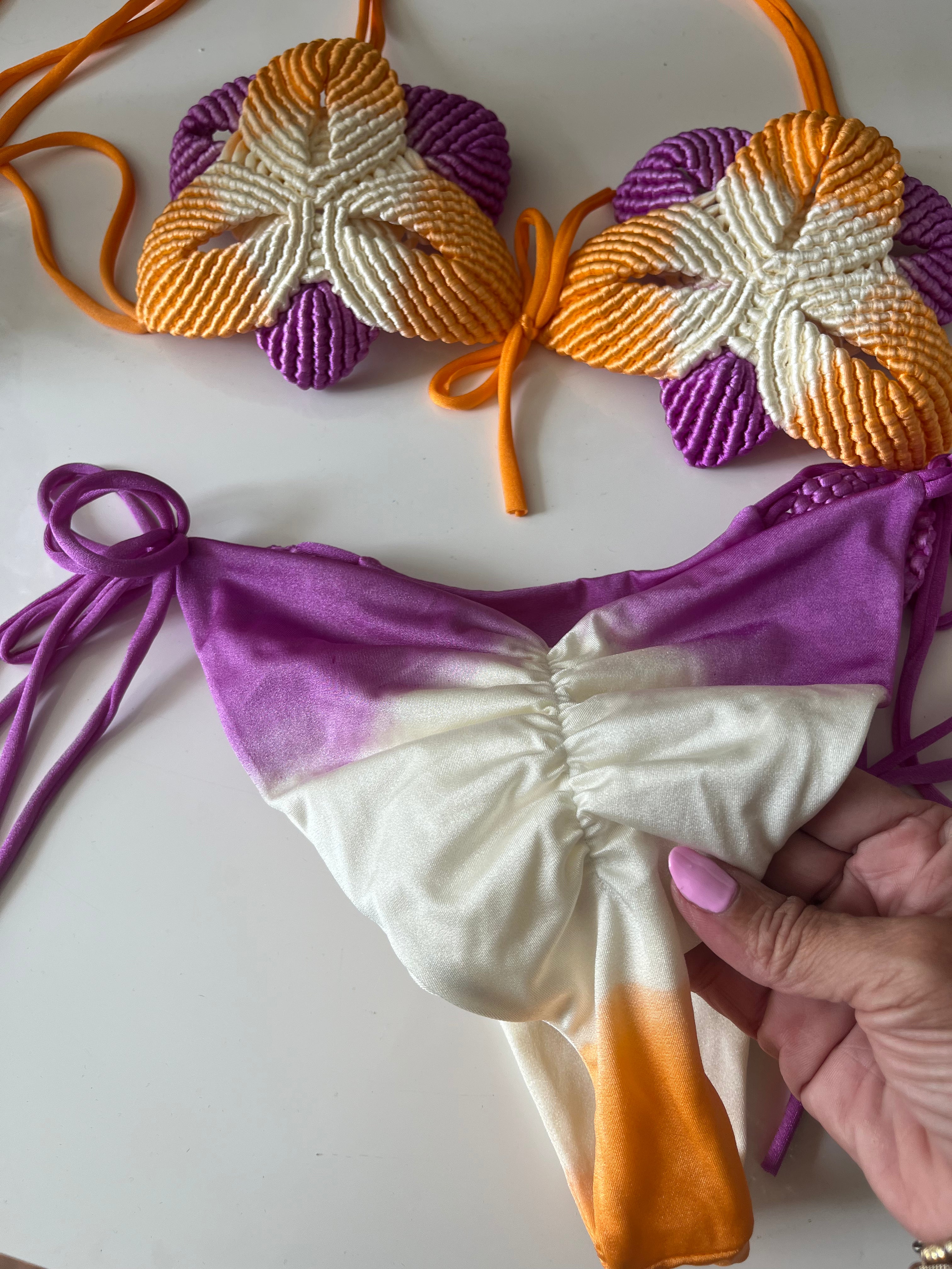 Florencia Bikini Macrame lavander